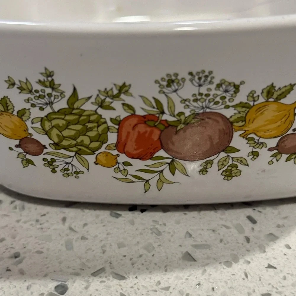 CorningWare Spice Of Life Small 700mL Vintage / Tab Handles Casserole P-43-B